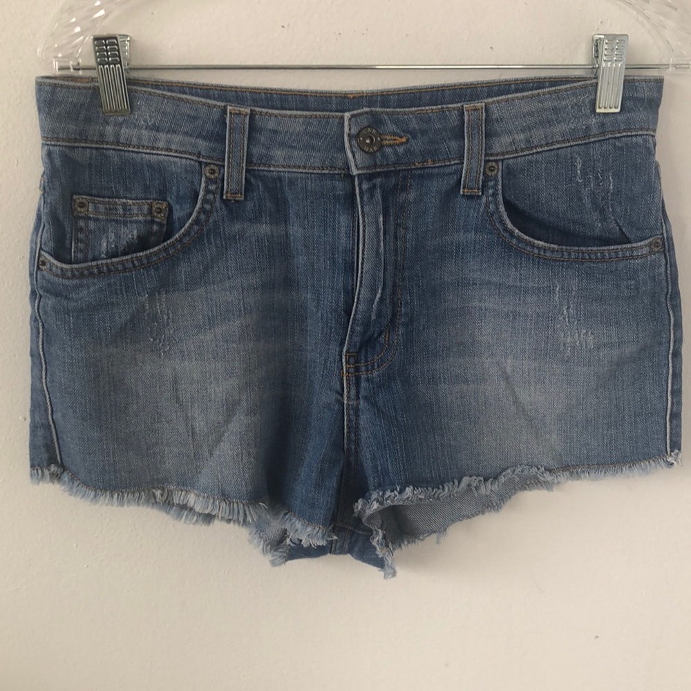 Carmar High-Waisted Distressed Cut-Offs Sz 28 -โ EUC